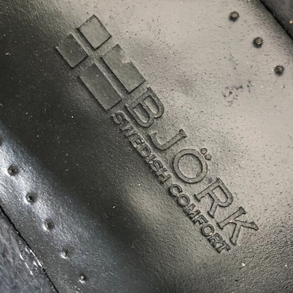 Swedish Made "BJORK" Starry Open Back Leather Clogs/ Size EU 39/40 (Size 9 US) - Picture 7 of 7